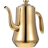 Kichvoe Household Tea Kettle with Filter Heat-Resistant Teapot 7.87In Gooseneck Spout for Home Kitchen Tea Lovers Restaurants