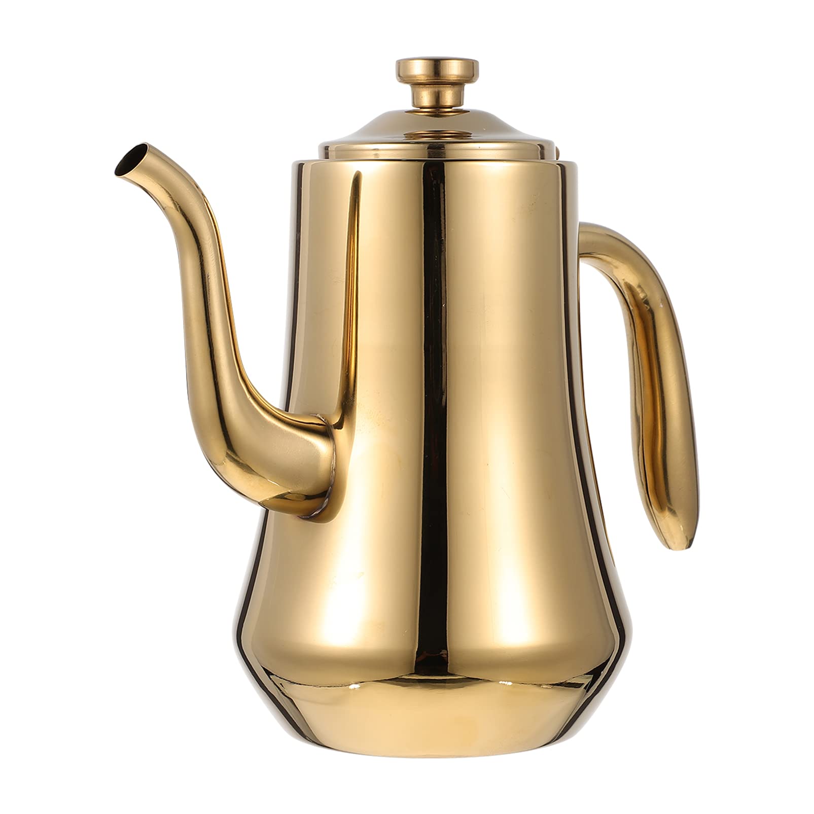 Photo 1 of 1Pc Kettle Stainless Steel Stovetop Teapot gooseneck watering can soy sauce pourer Olive vinegar pourer pot oil vinegar cruet Pot metal oil dispenser heating large teapot