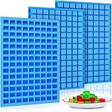 Square Silicone Candy Molds - Mini Silicone Molds for Hard Candy, Chocolate, Gummy, Caramel, Ganache, Ice Cubes (3)