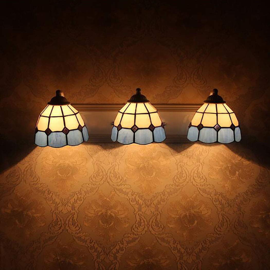 おしゃれ ティファニースタイルウォールランプ地中海ブルーガラス