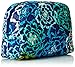 Vera Bradley Women's Cotton Large Zip Cosmetic Makeup Organizer Bag, Katalina Blues, One Size
