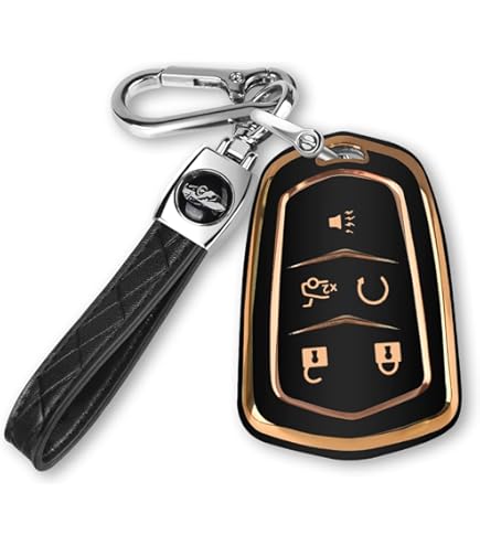 Key Fob Cover For CTSV XTS: 5 Buttons Silicone Remote Case