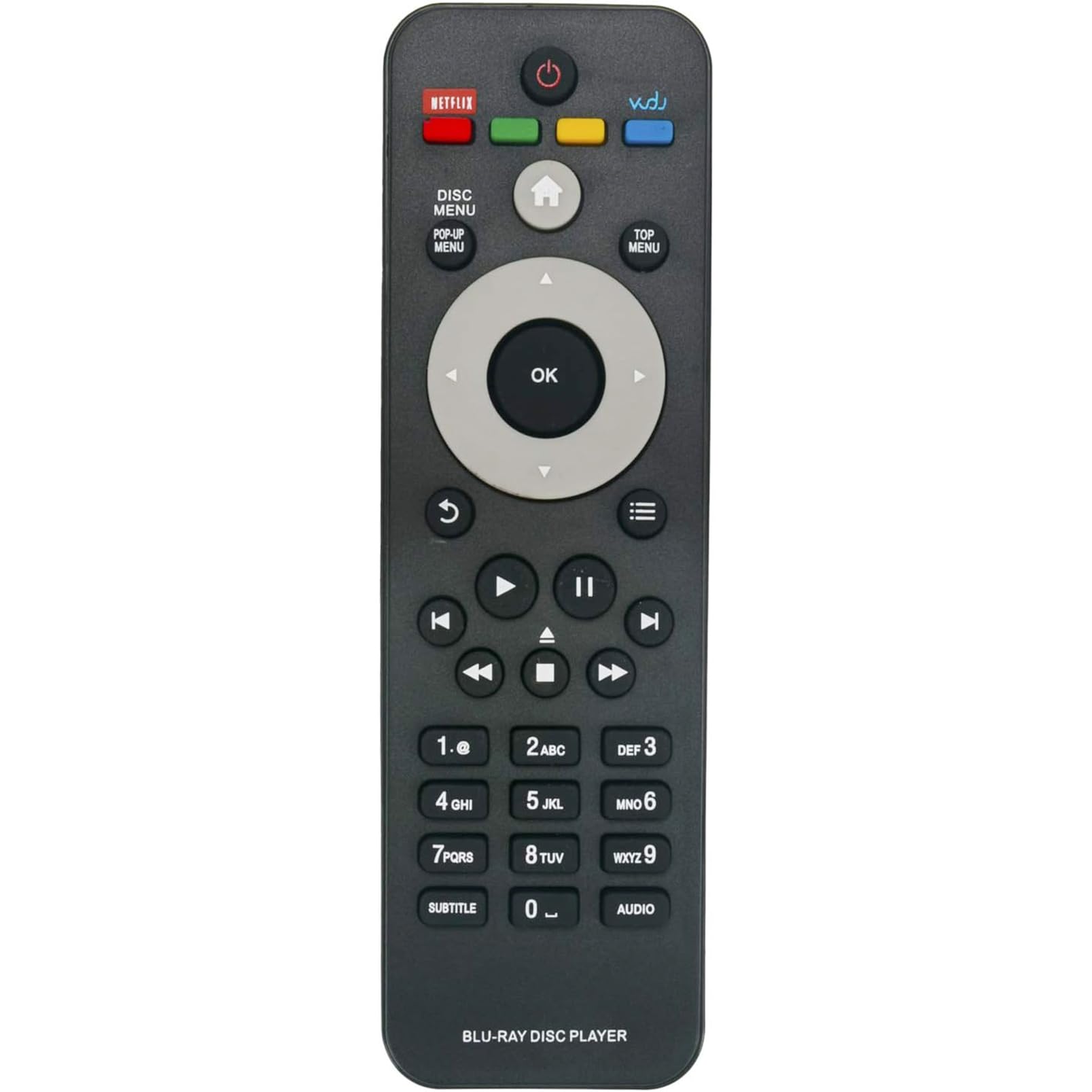 ALLIMITY RC-2802 Replace Remote Control fit for Philips Blu-ray Disc Player RC2802 996510058437 BDP-7500B2 BDP2180 BDP2180/12 BDP2985/F7 BDP3385K/51 BDP5200 BDP5200/05 BDP5200/12 BDP2600/F8
