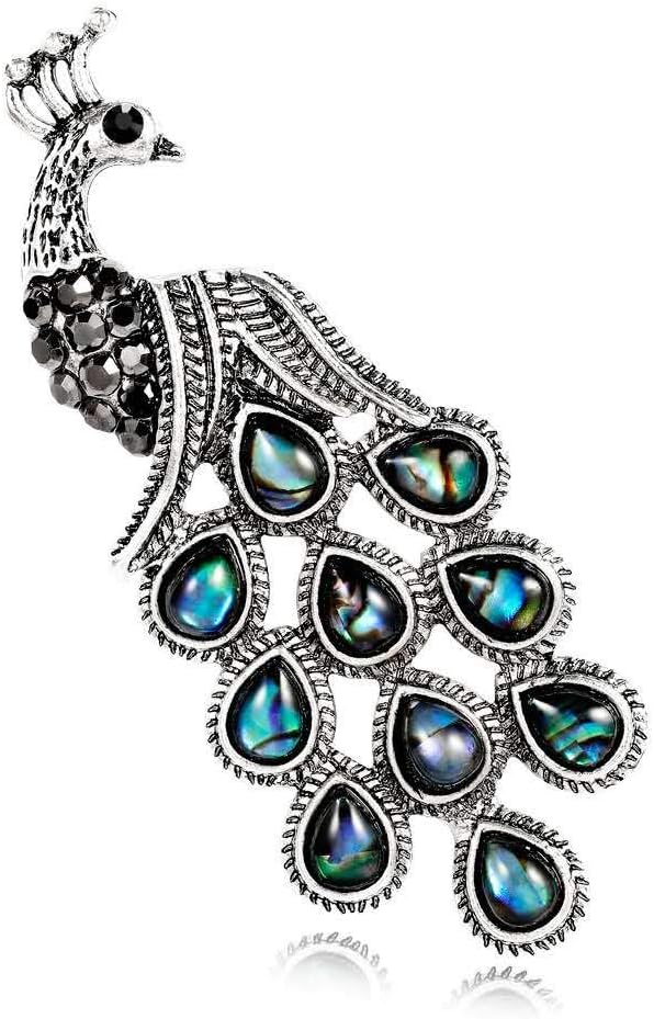 Brooch Pin, Rhinestone Fashion Jewelry Women Cartoon Gifts Antique Corsage (26-Squirrel)