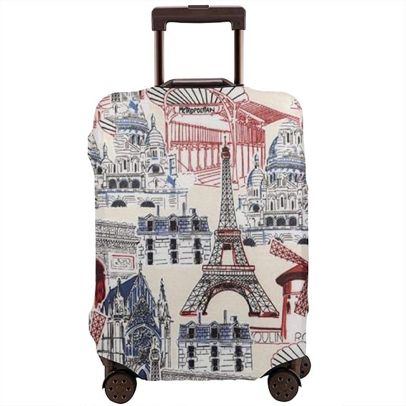 JHNDKJS Dream Vacation Paris French Travel Luggage Cover