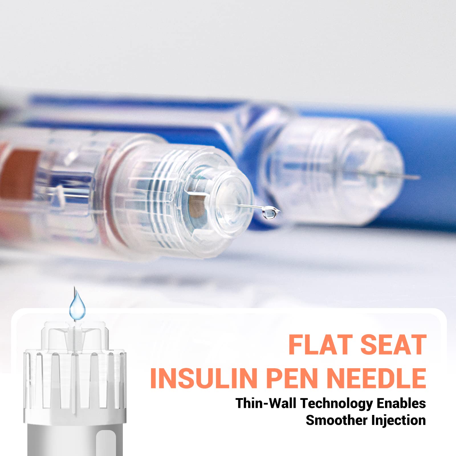 Verifine Insulin Pen Needles, Pen Needles 31G 8mm, Ultra Fine Diabetic Needles 100Pcs/Box, Compatible with Most Diabetes Pens