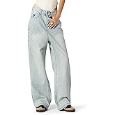 Aelfric Eden Wide Leg Jeans for Women Straight High Waisted Casual Loose Washed Y2K Baggy Boyfriend Jeans Denim Pants