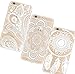 iPhone 6s Case, AiGoo 3-Pack Plastic Case Ultra Slim Cover, Henna White Floral Paisley Flower Mandala Retro/Vintage Floral Flowers Pattern Cover Clear Hard Case for iPhone 6 (2014), iPhone 6s (2015)