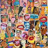 Yoogeer 47Pcs Sexy and Vulgar Skateboard Stickers DIY Laptop Luggage Stickers Decals