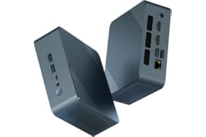 Getorli Mini PC, AMD 3550H(Max 3.7GHz), Mini Computers 32GB DDR4 RAM 1TB SSD, Mini Desktop Computer 4K 60Hz Displays/Dual HDMI/Type-C&USB3.2 Ports/LAN RJ45/WiFi 5/BT5.0 for Home/Office/Business