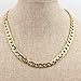 CrazyPiercing 18K Gold Chain Necklace Stainless Steel Gold Plated Necklace 19”/24” Thick Gold Chain Necklace for Men Women