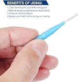 ZTMY 50Pcs Interdental Brushes 3 Sizes Color Set Teeth Cleaning Tool view 5