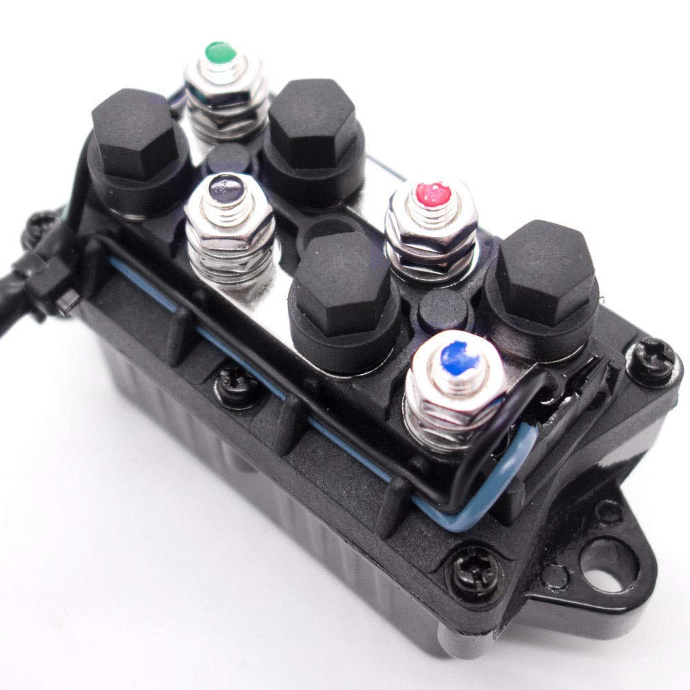 WonVon Universal ATV Winch Solenoid Switch Relay Assembly for Arctic