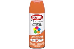Krylon K05241107 ColorMaster Paint + Primer, Gloss, Pumpkin Orange, 12 oz.