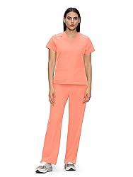 floralhue Scrubs for Women, V-Neck Scrubs Top