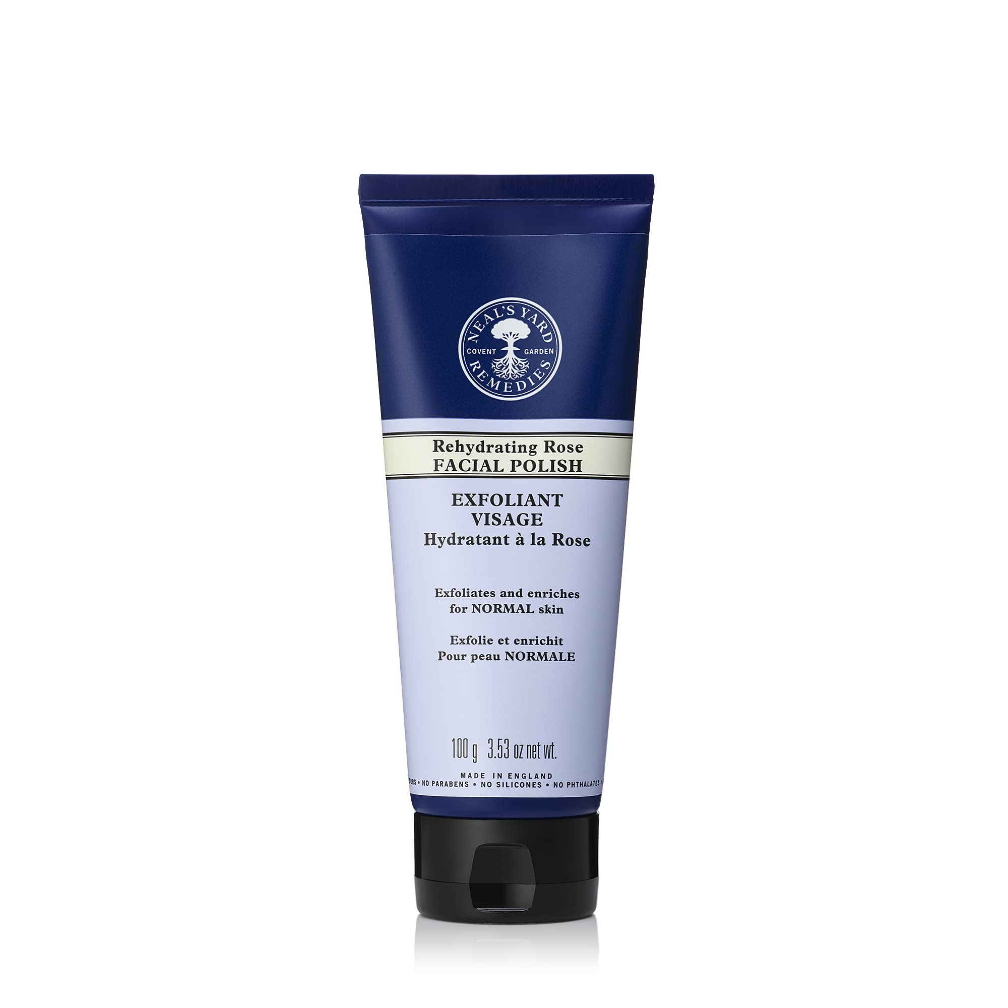 Neal's Yard Remedies Rose Facial Polish | Feel Deeply Cleansed from Everyday Impurities | 100g
