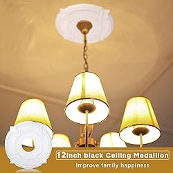 2 Pieces PU Ceiling Medallion Decorative Ceiling