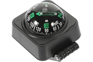DOITOOL Car Dashboard Compass Ball: Portable Automotive Compass Compact Dashboard Ornament for Cars Boats and Outdoor Use, Hiking Cycling Driving Direction Guidance
