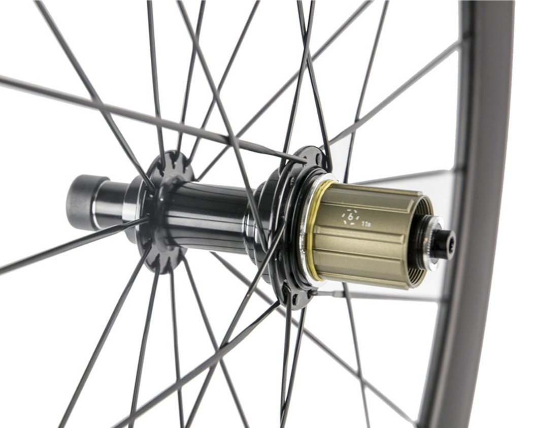 Queen Bike Carbon Fiber Road Bike Wheels 50mm Clincher Wheelset 700c