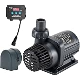 hygger Ultra Quiet DC Return Pump for Aquariums, 24V Variable Speed Submersible &amp; External Water Pump with Controller for Sumps, Ponds, Freshwater &amp; Saltwater 1720 GPH