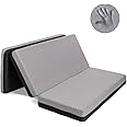 Milliard Dual Sided Premium Tri Folding Mattress, Memory Foam Foldable Mattress with Waterproof Washable Cover, Queen (78"x 58"x 6") + Bonus Eye Mask Included