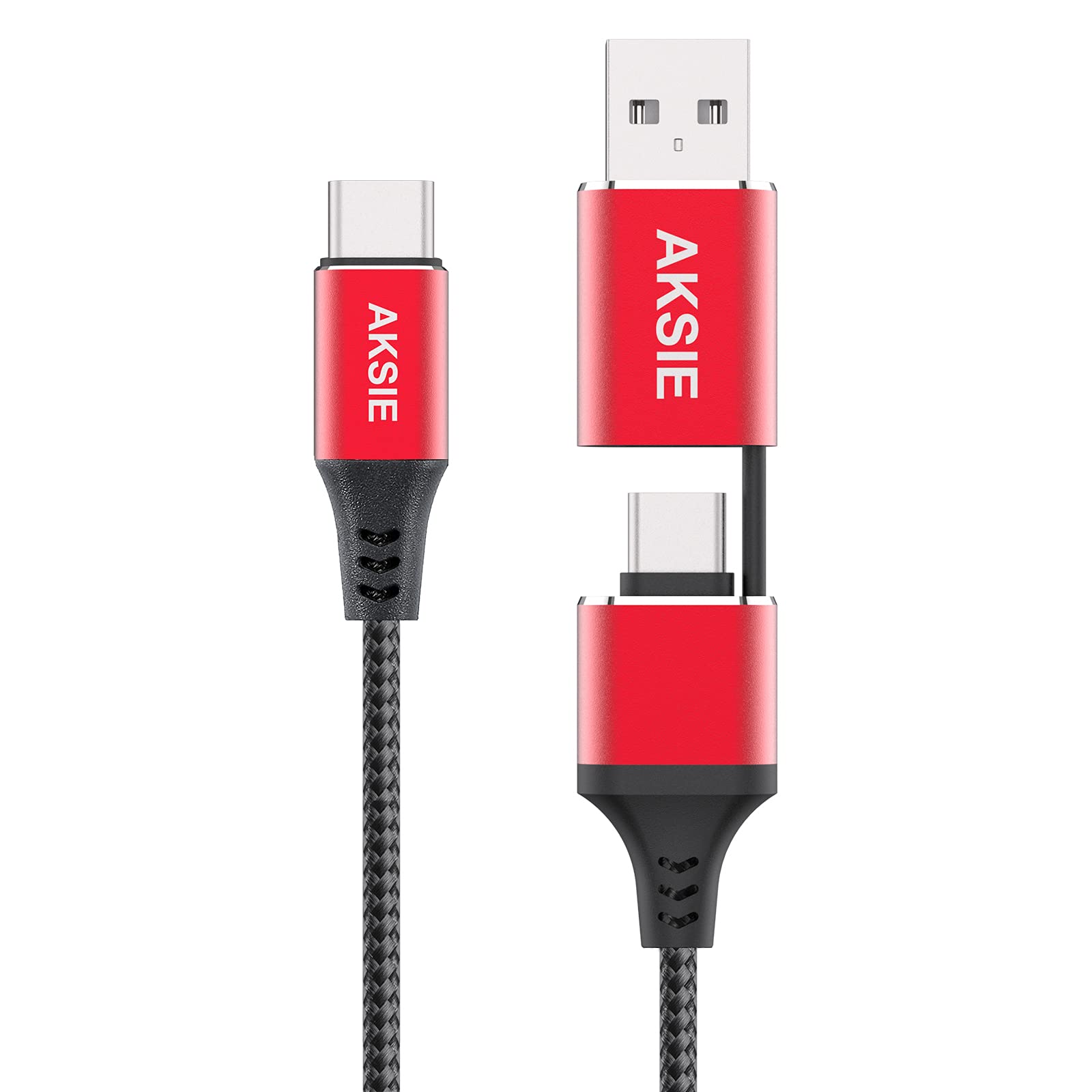 USB C to USB C 60W Cable 5.9ft,QC & PD 2-in-1 USB-A/C to USB-C Fast Charger Cable & Data Sync Compatible with iPad Pro 2020/2019/2018, Air and Type-C Phone