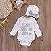 2Pcs Sequins Newborn Baby Girls Bodysuit Romper Jumpsuit +Hat Outfit Clothes (0-3 Months, Silver)