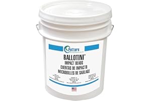 Ballotini Blast Media, Glass Beads, Extra Fine, 53 lb