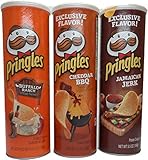 Pringles Buffalo Ranch, Cheddar BBQ, Jamaican Jerk, 5.5 Oz (Variety Pack of 3)