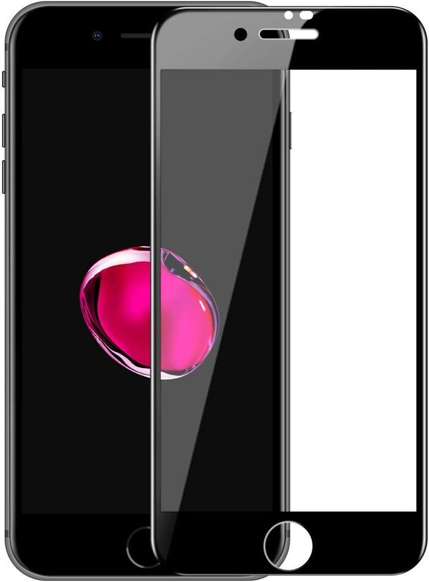 Market Affairs Tempered Glass 5D Curved Edge 9H Hardness Tempered Glass Protector for Apple iPhone 7 (Black)