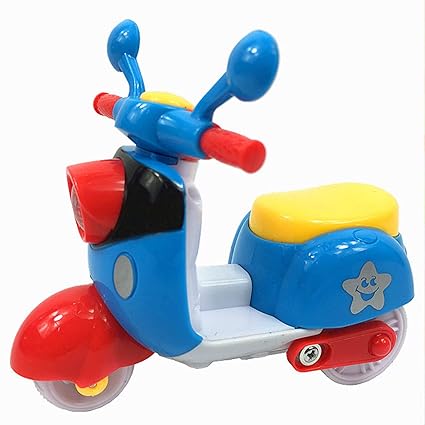 Grab Offers Early Education Adorable Cute Bright Color Scooter for 1 Year Old Baby Push and Go Toy Vehicle Scooter(Random Colors)