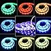 USB LED Strip Lights 6.56ft/2M 5050 IP65 Waterproof RGB TV Backlight Kit Table Multi-Color LED Tape with Remote Controller for TV/PC/Laptop Background Lighting