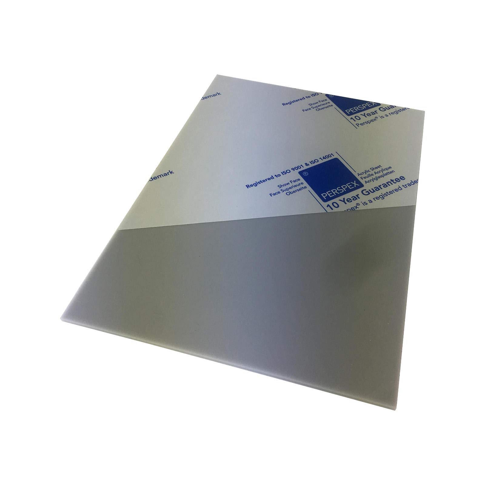 Acrylic Sheet A4 (297mm x 210mm / 11.6 x 8.2 inches) 3mm Thick, Plastic Panel Plate for Crafts, Model Building, Businesses, Home and Garden, Colour:grey