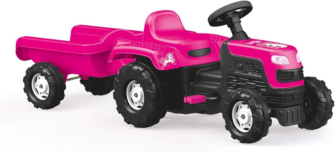 pink ride on tractor