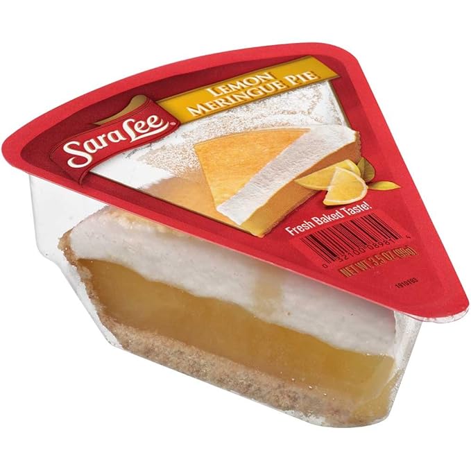 Sara Lee Lemon Meringue Pie Slice, 3.5 Ounce 24 per