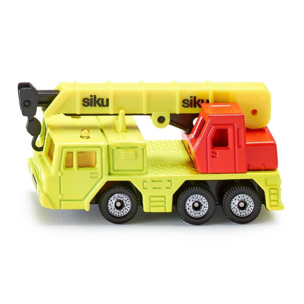 siku 1326, Hydraulic Crane Lorry, Metal,Plastic, Yellow,Red, Liftable crane arm — image 1