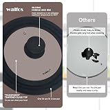 Walfos Universal Lid 24 26 28cm Tempered Glass with Silicone Rim view 2