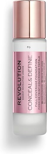 Makeup Revolution Conceal and Define Foundations 50 Shades Revolution Beauty view 2