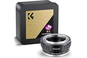 K&F Concept M42 to Fuji X Lens Mount Adapter for M42 Mount Lens Compatible with Fujifilm X-Series FX Mount Mirrorless Camera 