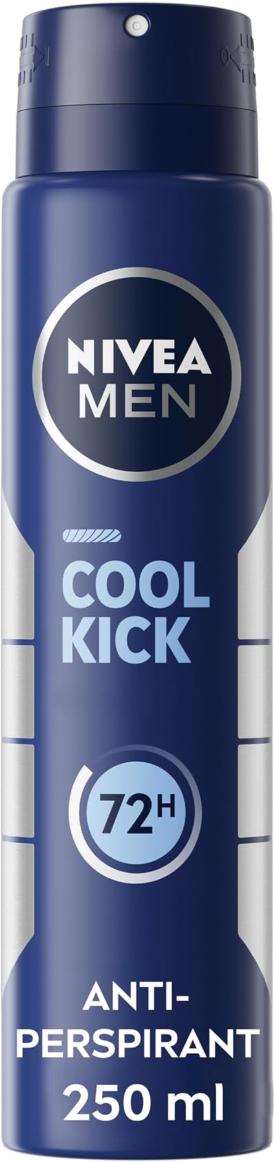 NIVEA MEN Cool Kick Anti-Perspirant Spray 250ml - 72H Sweat Protection Deodorant