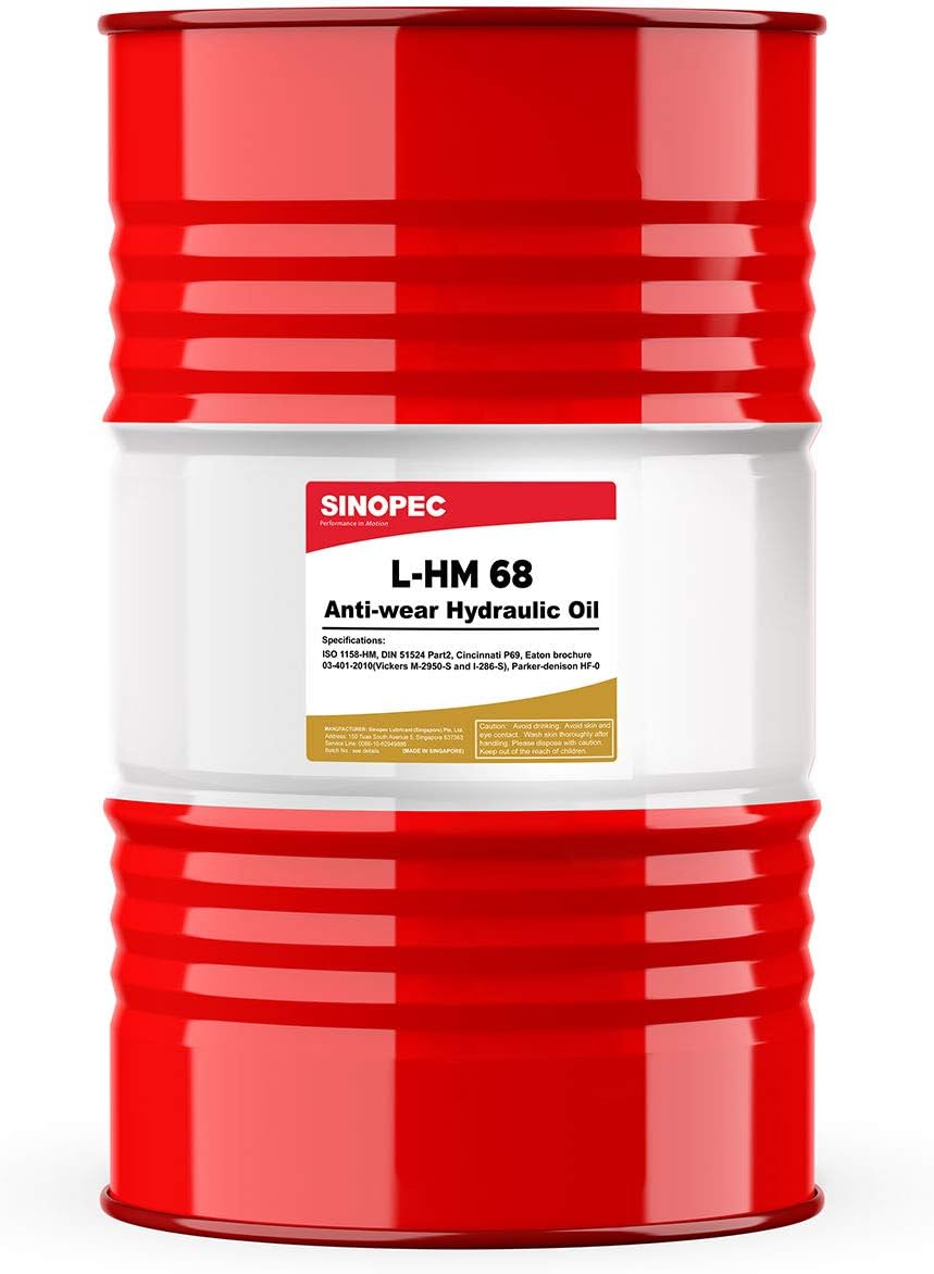 Sinopec AW 68 Hydraulic Oil Fluid (ISO VG 68, SAE 20) 55