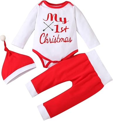 baby girl 1st christmas pajamas