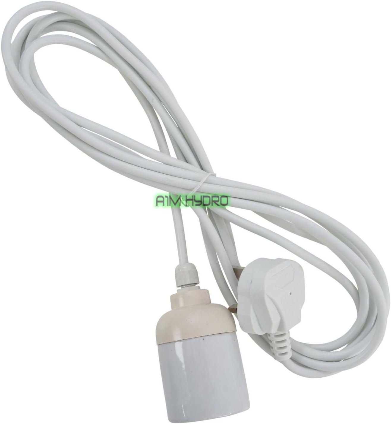Omega E40 Socket 4M Lead CFL Hanger For Grow Lamp Light Hydroponics