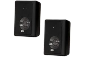 ACOUSTIC AUDIO BY GOLDWOOD Acoustic Audio 151B Indoor Outdoor 2 Way Speakers 600 Watt Black Pair