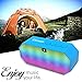 Ecandy Portable Wireless Bluetooth Speaker with Led, Built-in Microphone and Rechargeable battery for iPhone 6 Plus, iPad, Samsung Galaxy S5 S4, other Smartphones Tablets, Laptops, MP3 Players and other Bluetooth Enable Devices-Blue