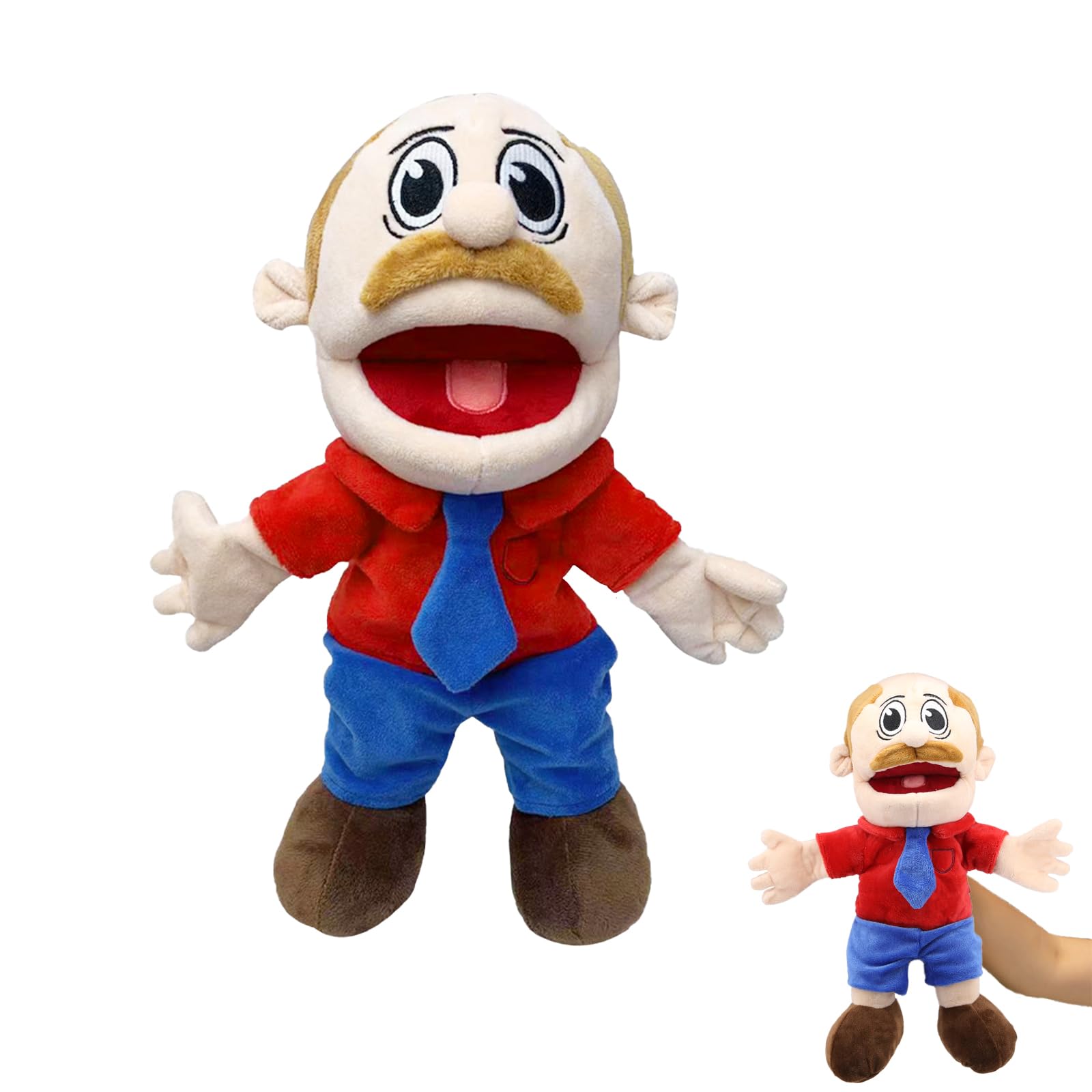 Jeffy Hand Puppets for Kid Jeffy's Classmates JR Hand Puppet Toys to Role Play Cute Cartoon Puppets for Adults Kids Interactive Performance Storytelling(Dad）