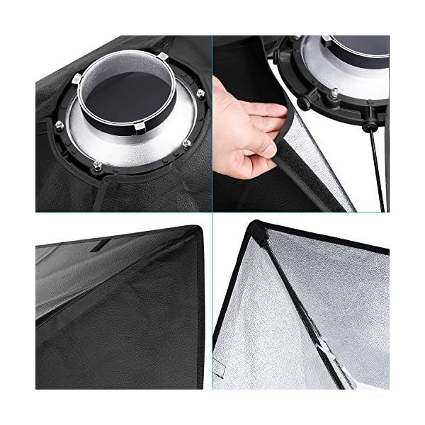NEEWER 60 x 90cm rechteckiger Softbox-Diffusor für weiches Licht, kompatibel mit NEEWER S101-300W/400W/300W PRO/400W PRO… – Bild 7