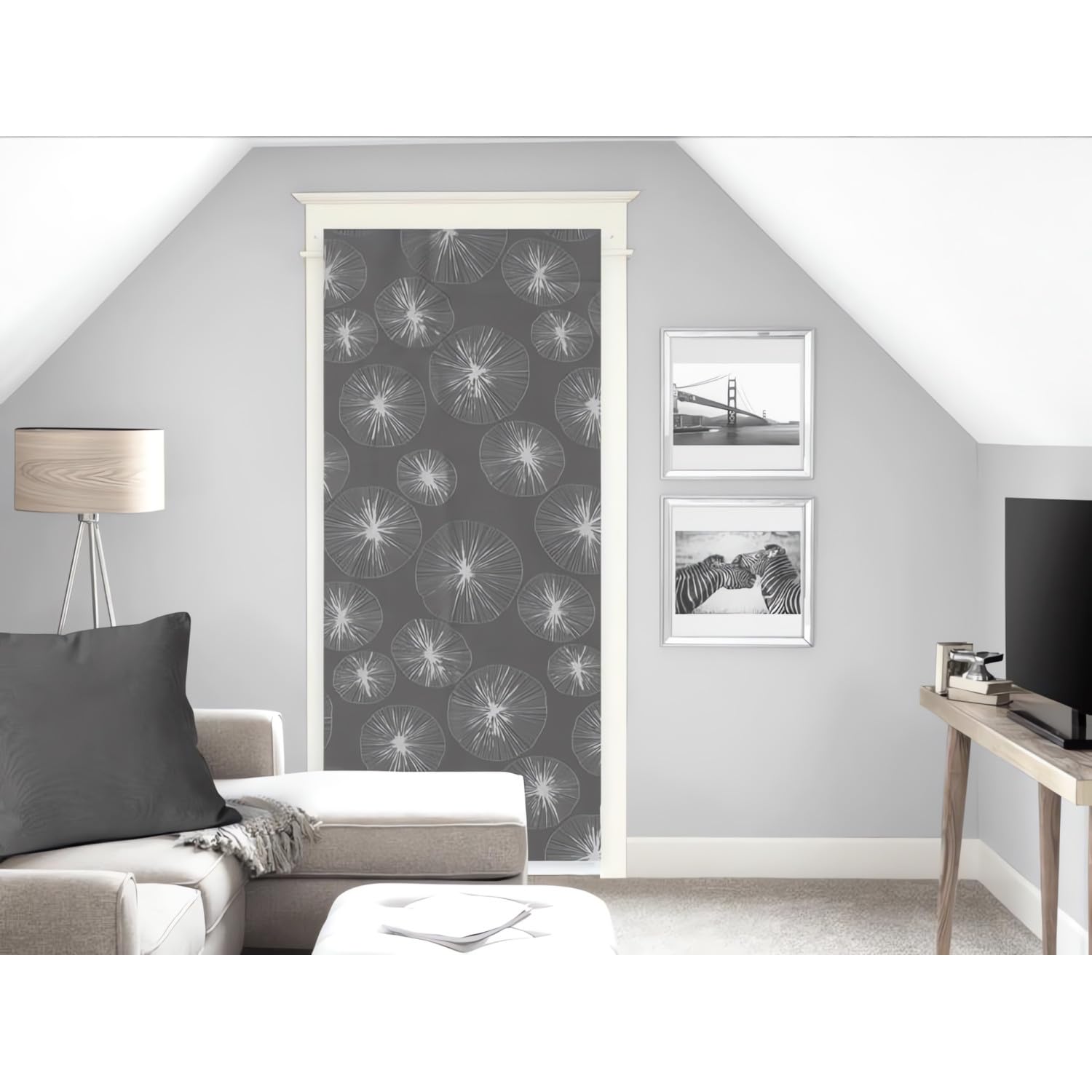 Soleil d'ocre Lionel Voilage, Sail, Broken Vize, Polyester, Grey, 70 x 200 cm