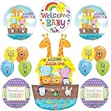 The Ultimate Noahs Ark Jungle Animal Latex Welcome Baby Baby Shower Party Supplies and Balloon Decorations