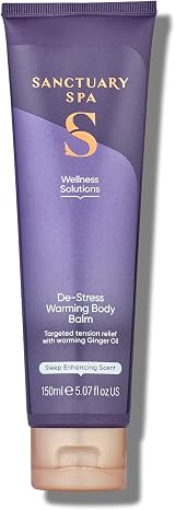 SANCTUARY De-Stress Warming Body Balm 150ml Purple Cruelty Free Vegan view 1